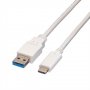 Кабел USB Type C към USB-A 3.1 Digital One SP01190 Бял, USB Type C to USB-A M/M, снимка 2