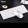 Супер тънка безжична и тиха клавиатура с мишка с презареждащи се батерии KMT5, снимка 5