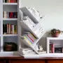 Eтажерка за книги, 4 рафта, 6 отделения, 60х 26,5 x 15,5 см БЯЛА, снимка 4