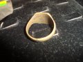 РЕТРО СТАРИНЕН БРОНЗОВ ПРЪСТЕН 20-те 30-те ГОДИНИ с БУКВА 6164, снимка 3