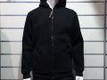 Нов мъжки черен суичър с ЦИП и качулка, снимка 8