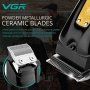 Нов Тример за Мъже VGR - Дълготрайна Батерия, Метални Керамични Остриета, снимка 3