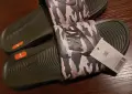 NIKE Оригинал Нови Мъжки Кожени Чехли 52, снимка 1