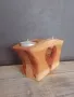 Дървен свещник , снимка 2