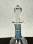 Винтидж ирисцентен стъклен декантер / гарафа / бутилка. №7667, снимка 4