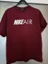 NIKE AIR оригинален топ/тениска с къси ръкави в бордо, като нов, снимка 1