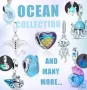 -15% OFF! Колекция Талисмани Fresca Морска серия по модел тип Пандора с печати S 925 Pandora , снимка 1