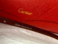 Cartier висок клас мъжки слънчеви очила с дървени дръжки, снимка 11
