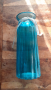 ваза стъклена синя дизайнерска качествена висока 30 см, снимка 1 - Вази - 44921955