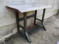 Стара Соц Италианска Работна Маса От Шевна Машина. / 40 кг. / НОМЕР 1909., снимка 3
