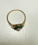 Английски пръстен с тюркоаз и перла 9К, снимка 4