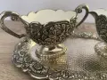 за Bazar.bg на български:

🌸 Винтидж комплект за захар и сметана с декоративен поднос.1940-1960г., снимка 8