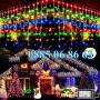 Коледни лампички тип завеса 3м, Коледна завеса, многоцветна светлина , снимка 1