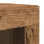 vidaXL Висок шкаф 2 бр. Старо дърво 69,5 x 34 x 180 см, снимка 9