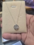 Златно Колие  сърце с 17диаманта проба 750 /к 18, снимка 11