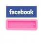 facebook Фейсбук лого силиконов молд форма за декорация и украса торта фондан