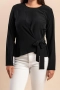 Блуза дълъг ръкав, черна, НОВА, снимка 2