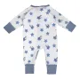 Бебешки ромпър боди памучно бяло със сини звездички Звездичка S_1245183, снимка 5