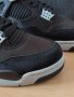 Nike Air Jordan 4 Retro Black Canvas Нови Оригинални Черни Мъжки Кецове Размер 45 Номер 29см, снимка 10