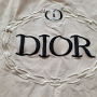 Памучна тениска бродерия Dior, снимка 2