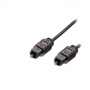 Оптичен аудио кабел DeTech, Toslink, 5.0м, Черен, снимка 1