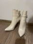 Бежови боти с тънък висок ток, снимка 3