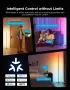 Смарт LED ъглова лампа Govee RGBIC Floor Lamp Basic (1000lm, Черна), снимка 3