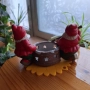 Коледен свещник с елфи, снимка 3