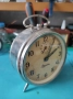 Стар Български Механичен Часовник Будилник Родина, снимка 3