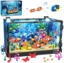 Нов Детски конструктор Морски свят сглобяем аквариум 697 части с корали и медузи, снимка 1