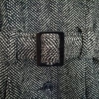 H&M дамско вълнено палто-яке с колан на талията р-р S (EU 36) , снимка 8 - Якета - 42879419