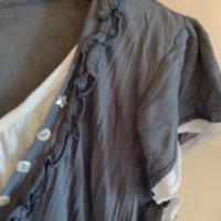 Блуза къс ръкав PORTA FORTUNA Л / ХЛ размер , снимка 16 - Туники - 38347759