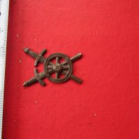 Старинен армейски бронзов знак, снимка 2 - Колекции - 36586922