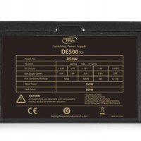 Захранване за настолен компютър DeepCool DE500V2 ATX 500W PSU, снимка 4 - Захранвания и кутии - 34499504