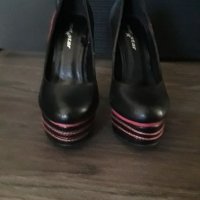 Дамски обувки "mat star"на висок, снимка 2 - Дамски обувки на ток - 40654311