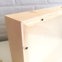 Дървена кутия рамка с прозрачен капак за събиране на коркови тапи и др, снимка 4 - Декорация за дома - 44783671