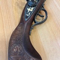 Стара реплика на кремъчен пистолет, снимка 5 - Антикварни и старинни предмети - 42218361