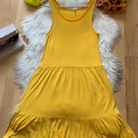 Жълта рокля Онли, снимка 1 - Рокли - 37010346