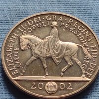 Монета 5 паунда 2002г. Великобритания Златният юбилей на Кралицата 40434, снимка 2 - Нумизматика и бонистика - 42711350