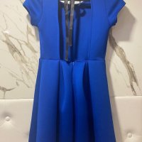 Синя кокетна рокля, снимка 2 - Рокли - 39496039