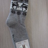  Вълнени чорапи от Монголия, размер 35-37,100%органична вълна, снимка 1 - Дамски чорапи - 34244966