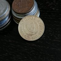 Mонета - Кипър - 5 цента | 2001г., снимка 2 - Нумизматика и бонистика - 29412201