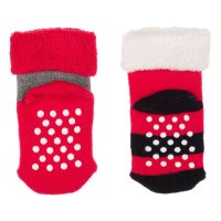 2 чифта Бебешки коледни чорапи, Дядо Коледа, снимка 2 - Бебешки чорапи - 42779243