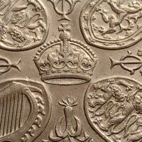 Монета 5 шилинга 1953г. Англия Коронацията на Елизабет втора за КОЛЕКЦИОНЕРИ 40416, снимка 4 - Нумизматика и бонистика - 42697793