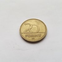 Монета 20 форинта, снимка 2 - Нумизматика и бонистика - 42610845