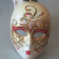 Маска. La Maschera del Galeone Ръчна изработка. Hand made in Venice Италия. Венециански сувенир , снимка 3 - Антикварни и старинни предмети - 37259329