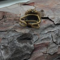 Стар пръстен с червен камък, снимка 2 - Пръстени - 30331970
