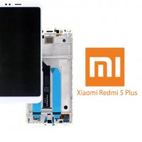 Нов 100% Оригинален LCD Дисплей за Xiaomi Redmi 5 Plus  + Tъч скрийн + Рамка Service pack, снимка 1 - Резервни части за телефони - 31574524