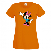 Дамска тениска Minnie Mouse 3 Подарък,Изненада,Рожден ден,, снимка 6 - Тениски - 36530727