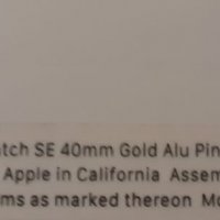 Оригинална Кутия за Apple Watch Gold SE 40mm, снимка 4 - Смарт гривни - 38501434
